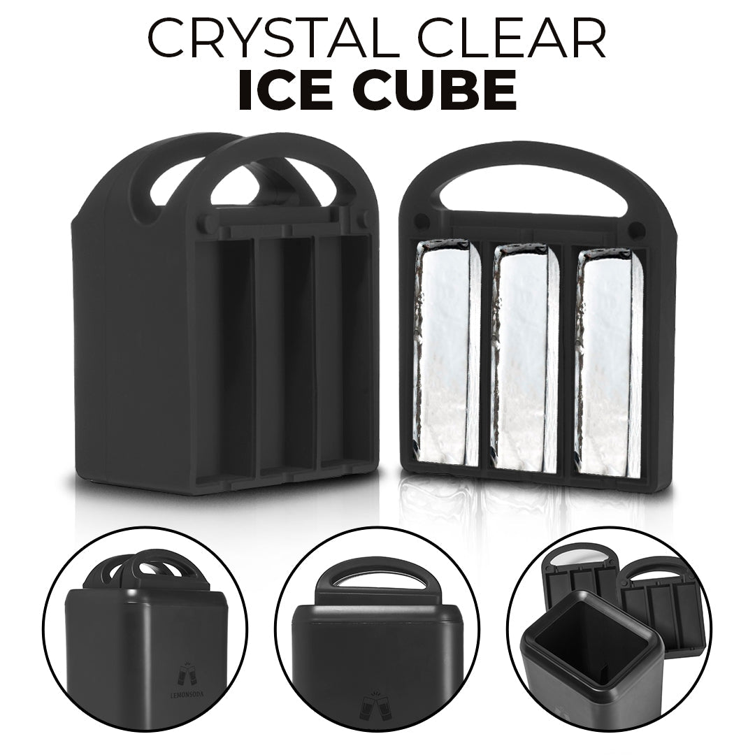 Crystal Clear Highball Ice Cube Maker Mold- 6  4.5" Spear Ice