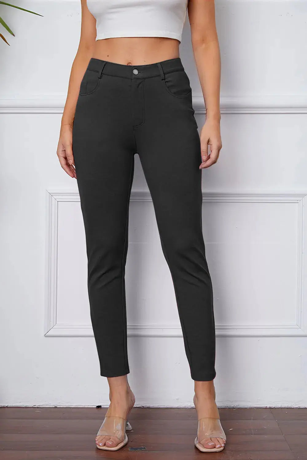 Basic BAE Full Size StretchyStitch High Waist Skinny Pants