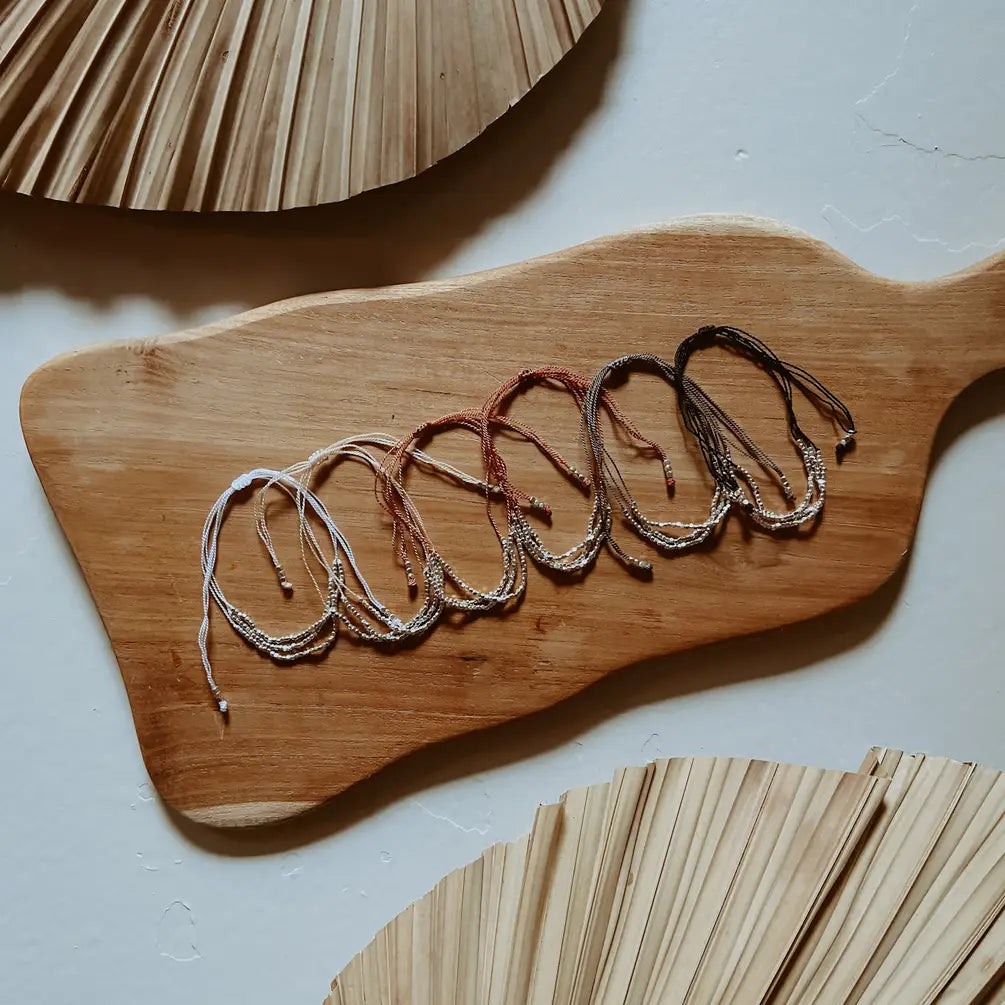 Terra Layered Bracelets in Silver