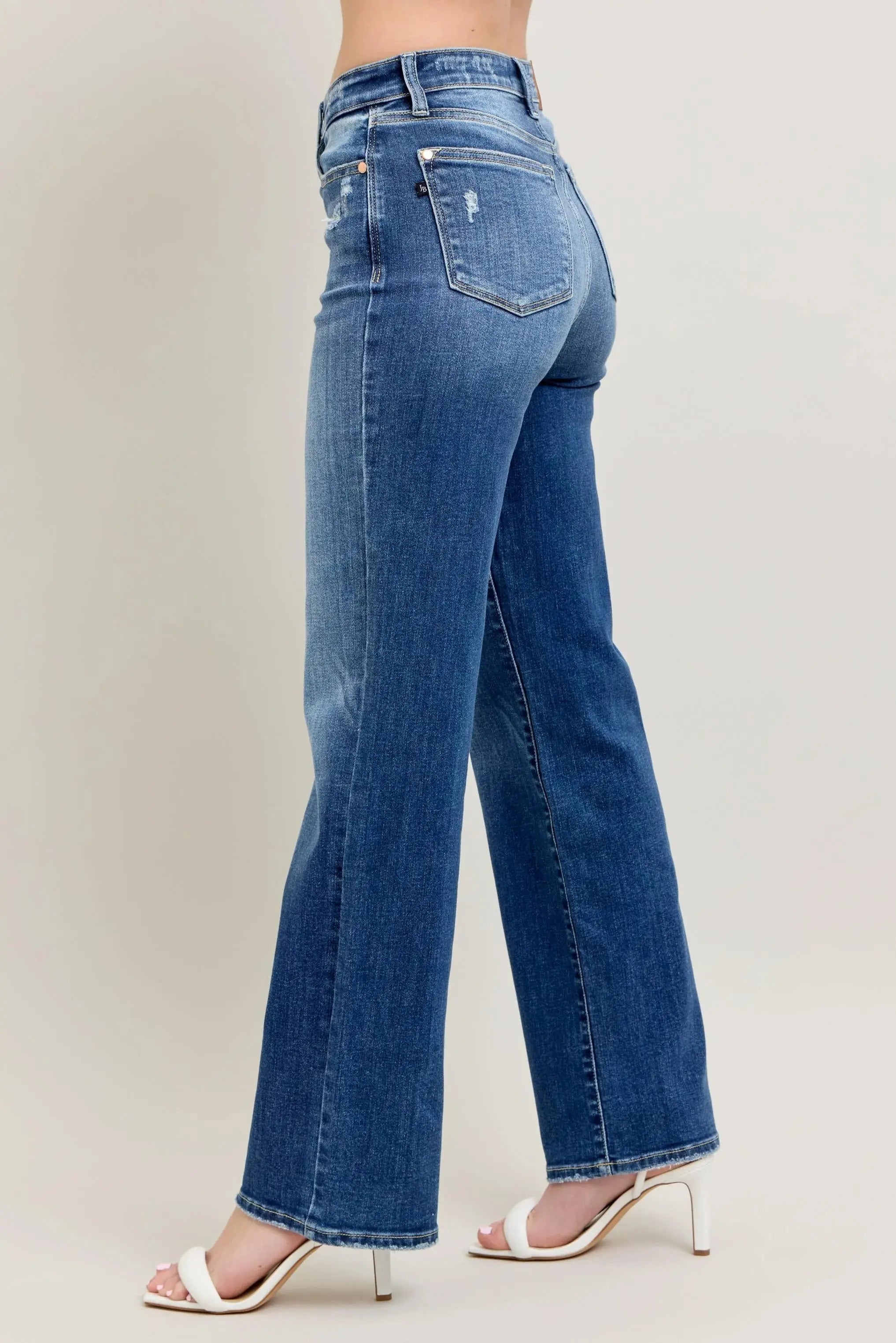 Judy Blue Jeans - Full Size/Plus Size High Waist 90's Straight Leg