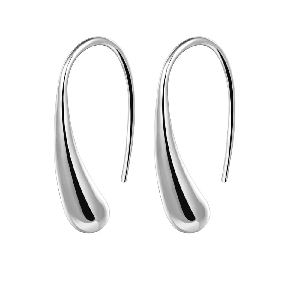Isabella Eternal Drops Dainty Teardrop Dome Earrings