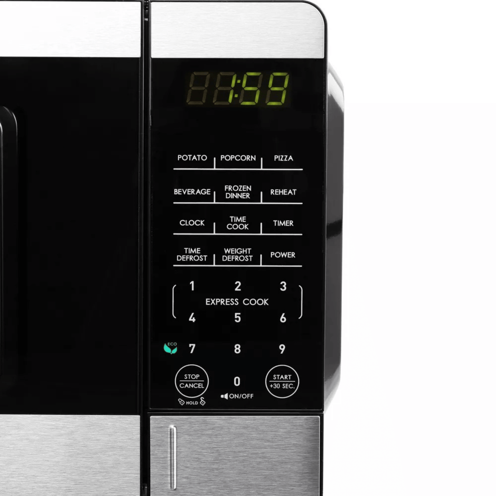 Galanz 0.9 Cu. Ft. 900 Watt Countertop Microwave Oven with Stainless Accents