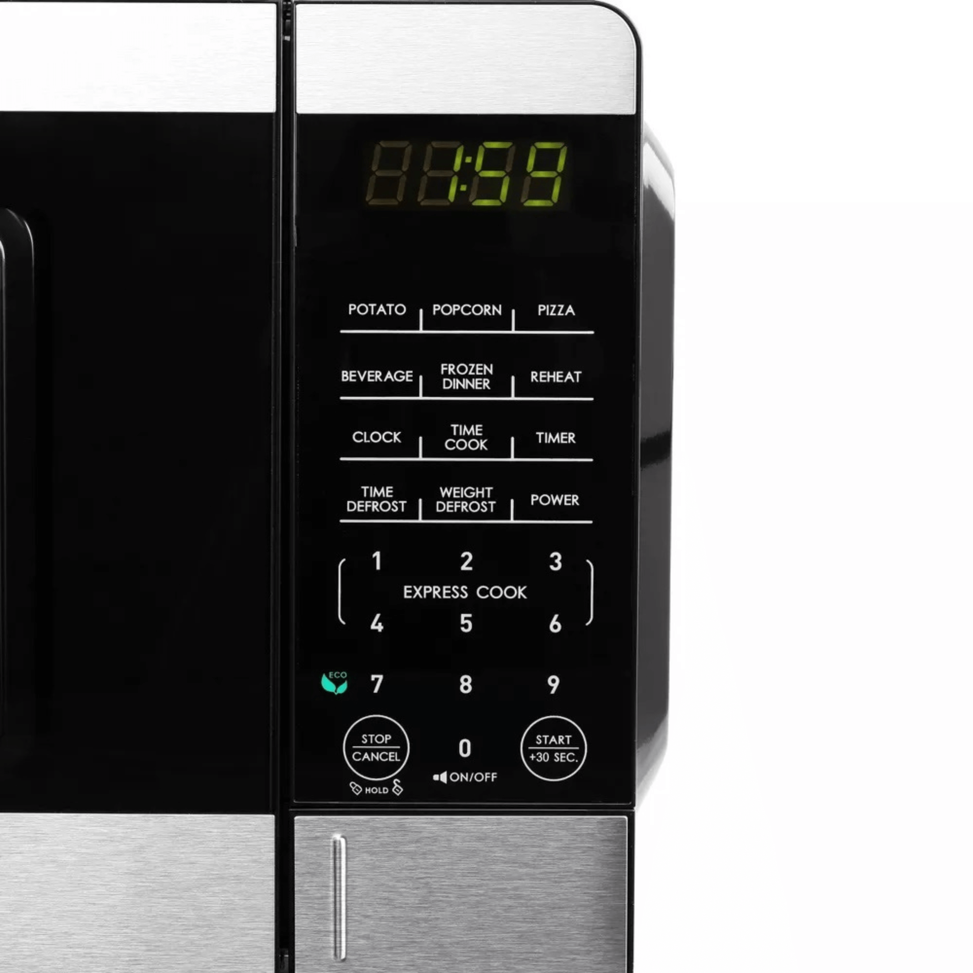 Galanz 0.9 Cu. Ft. 900 Watt Countertop Microwave Oven with Stainless Accents