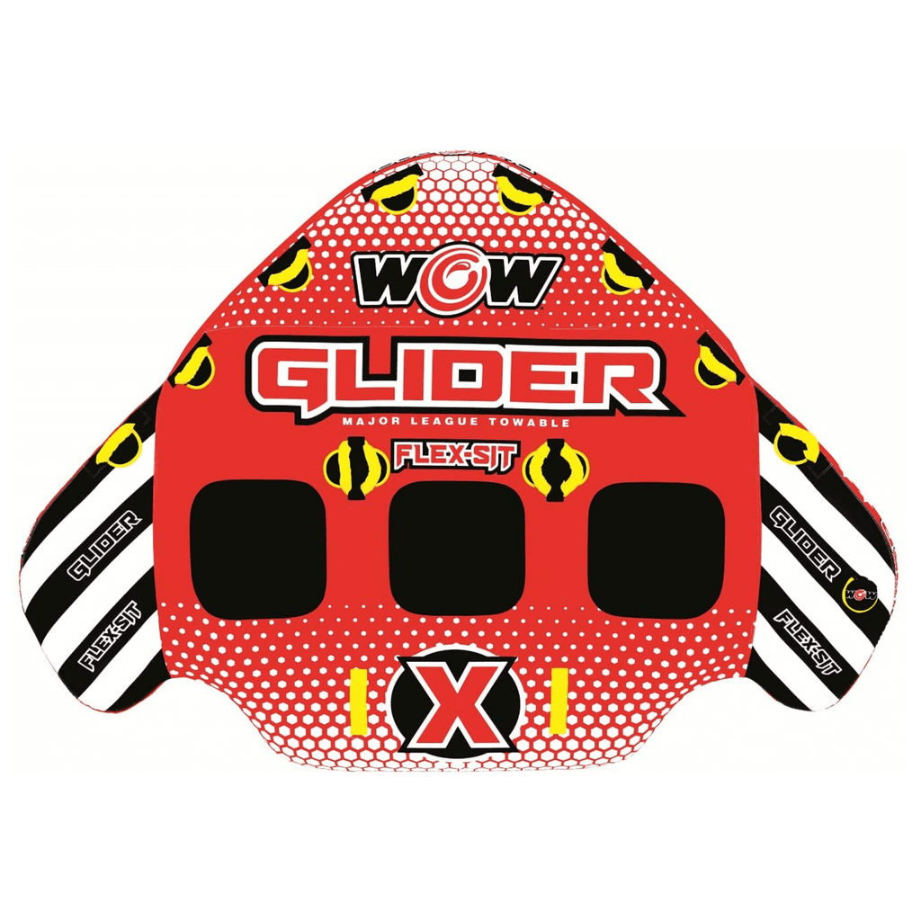 WOW Watersports Glider 3 Person 3P Towable with Flex Seating