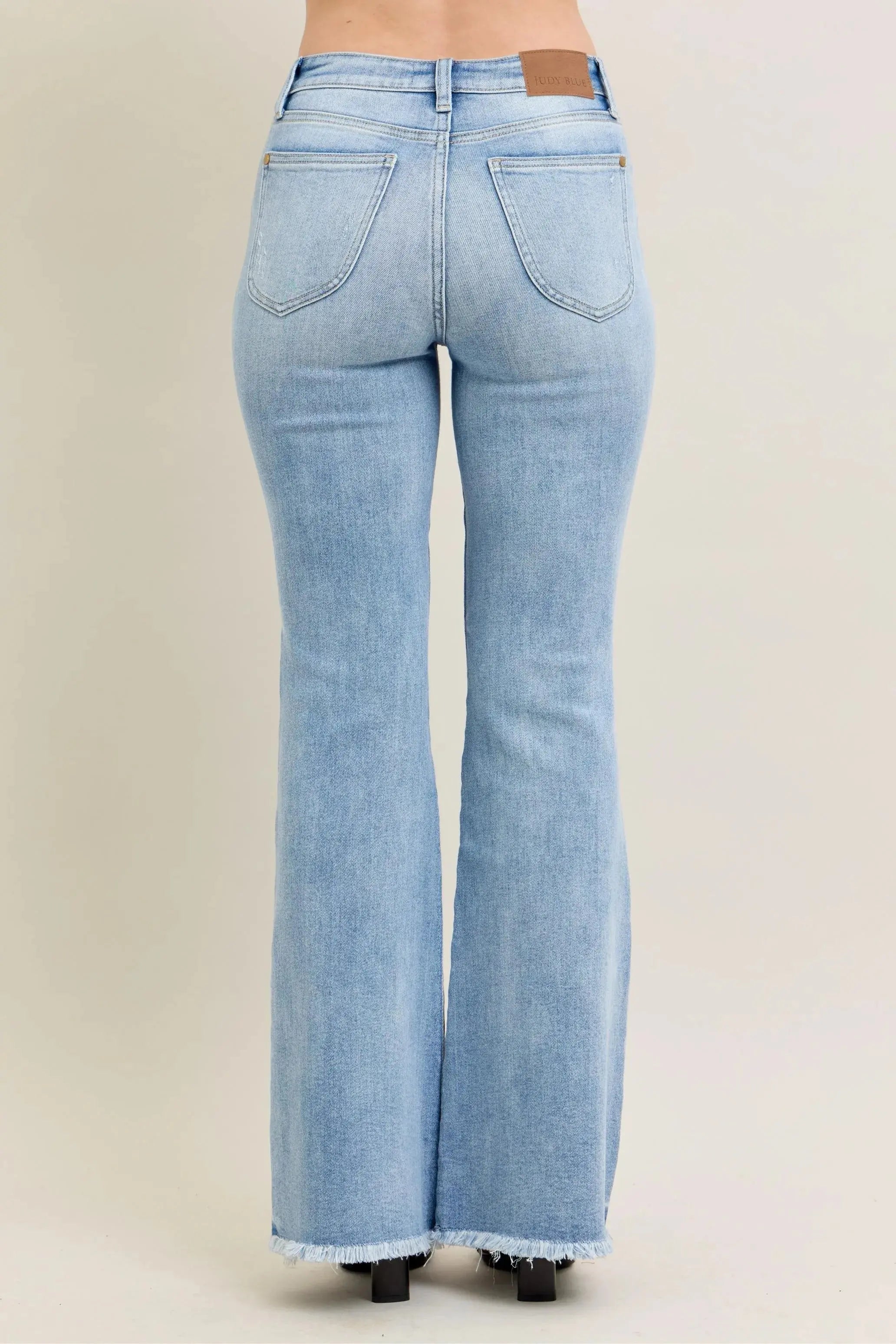 Judy Blue Jeans - Plus Size High Waist Flare Leg w/ Shield Pockets