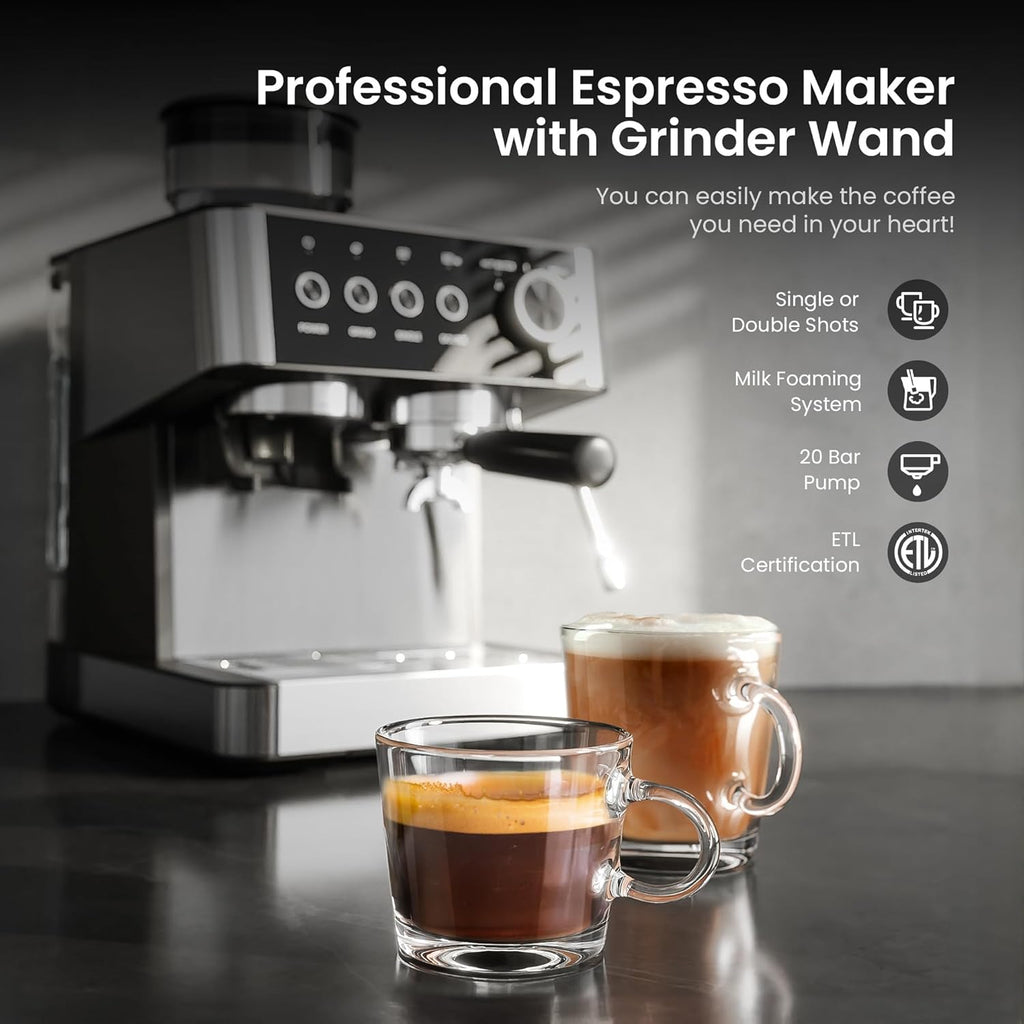 20 Bar Espresso Machines with Grinde CM8031