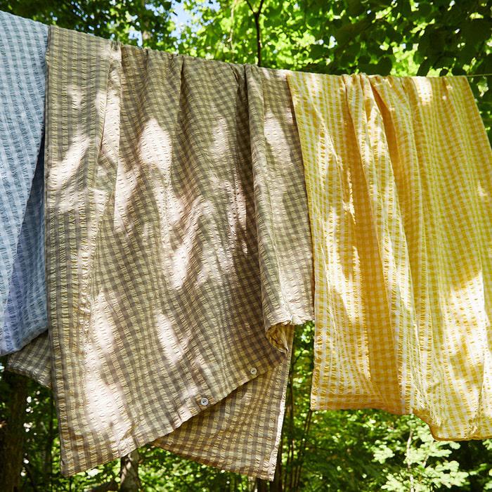 JUNA Bæk&Bølge Duvet Cover Set, Twin, Grey/Birch