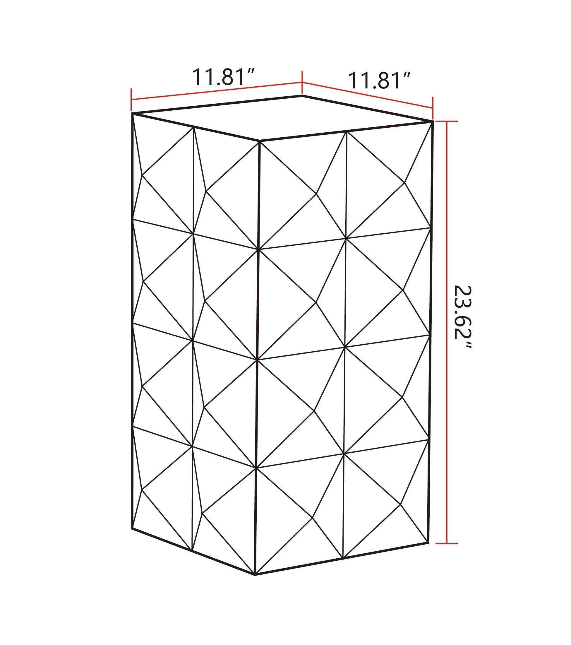 24" Height Three-dimensional Embossed Pattern Design Retro Coffee Table MDF Retro Furniture