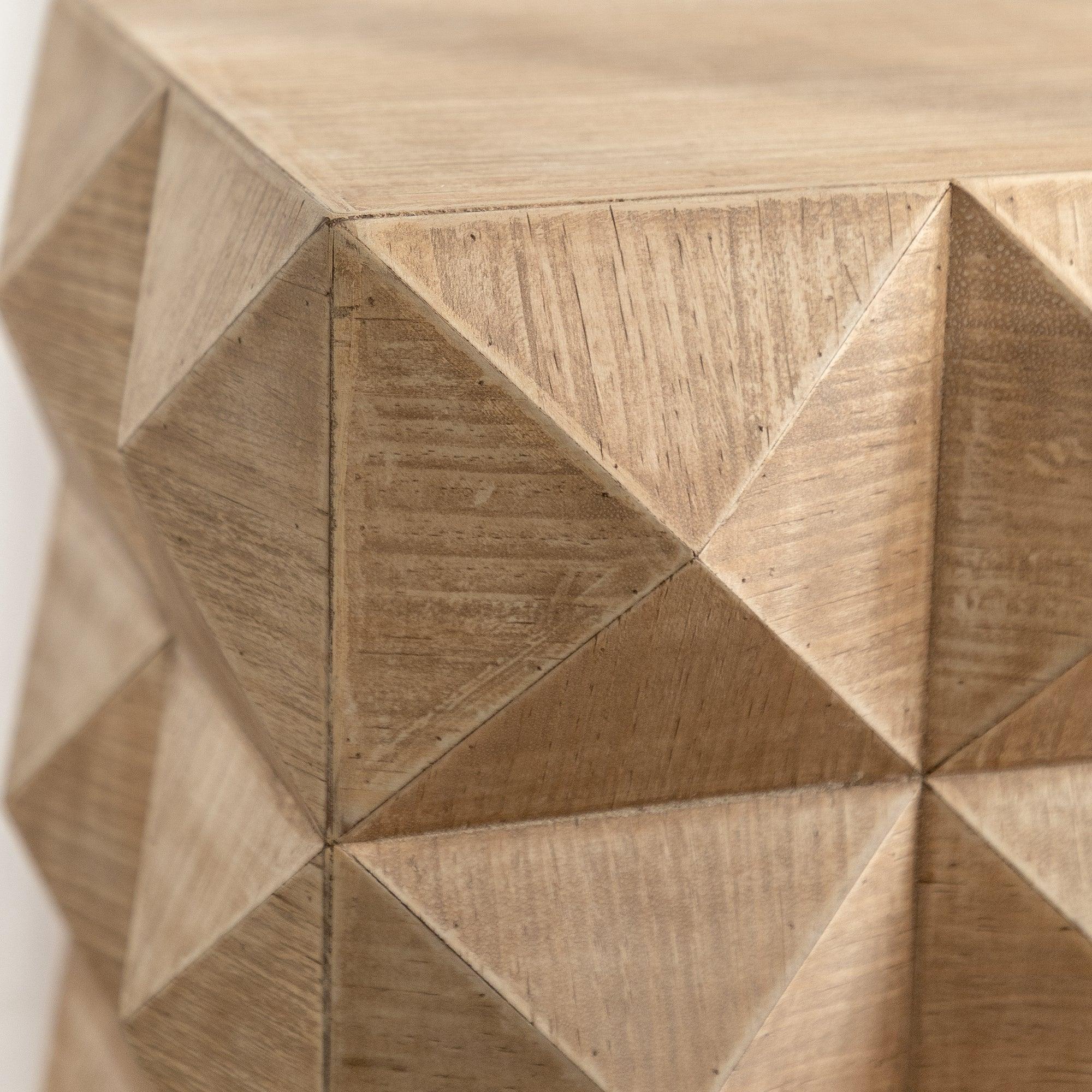 24" Height Three-dimensional Embossed Pattern Design Retro Coffee Table MDF Retro Furniture