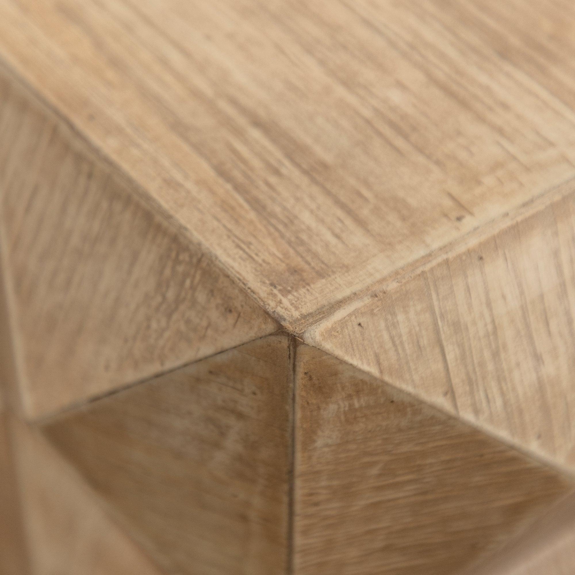 24" Height Three-dimensional Embossed Pattern Design Retro Coffee Table MDF Retro Furniture