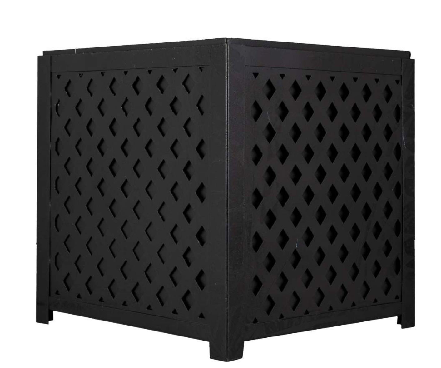Black Lattice Planter