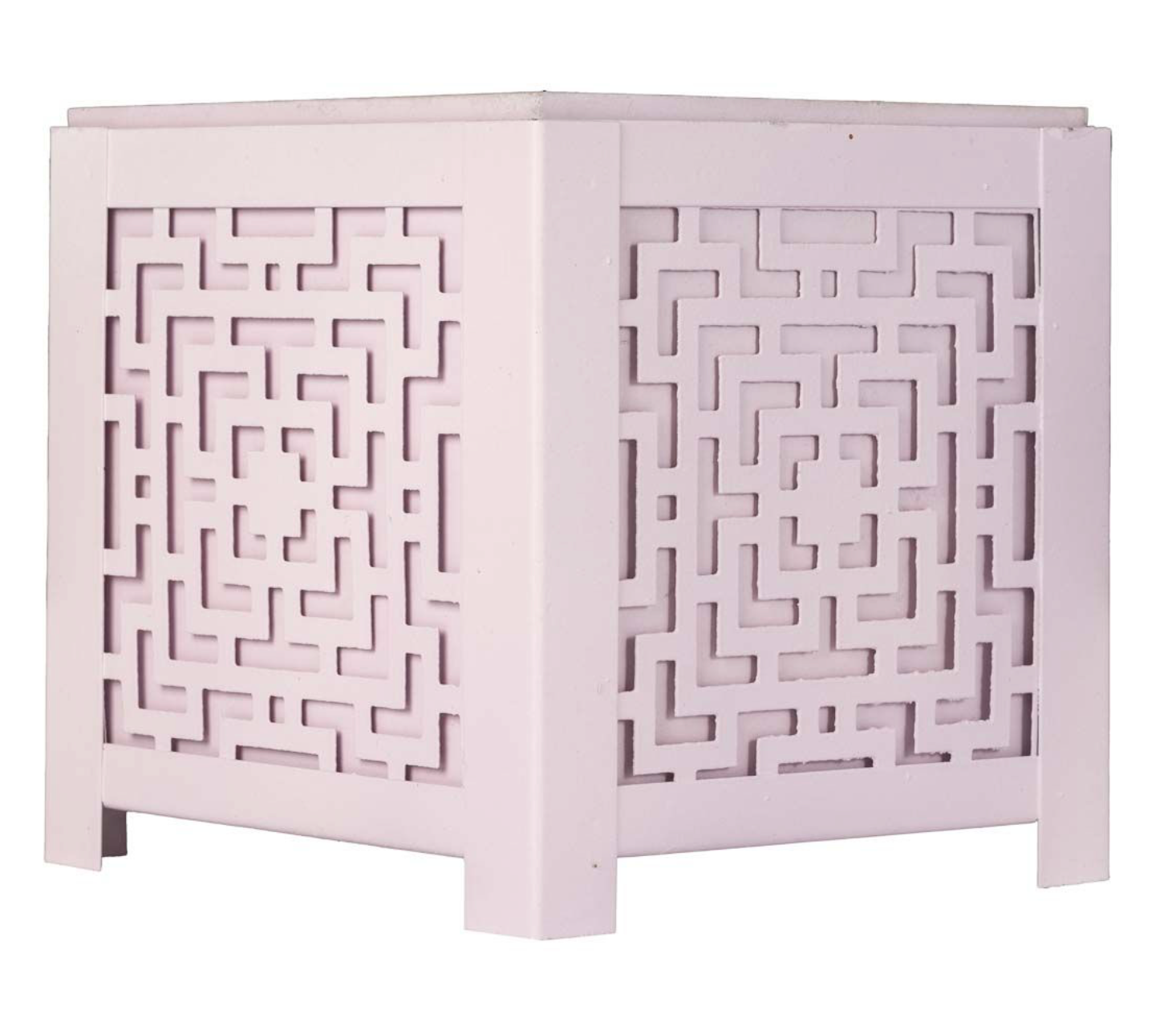 Pink Fretwork Planter