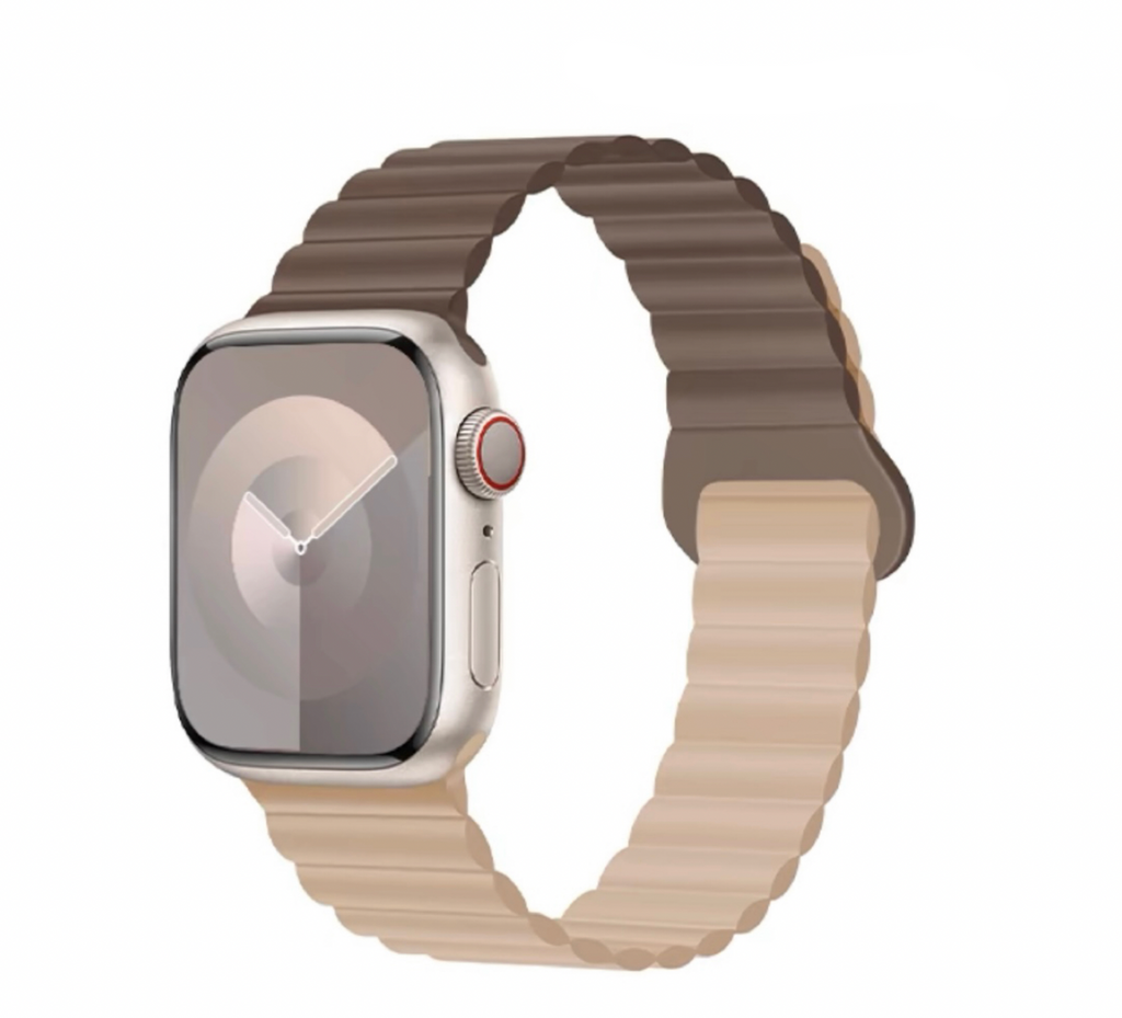 Silicone Magnetic Snap-ring Buckle Watch Strap