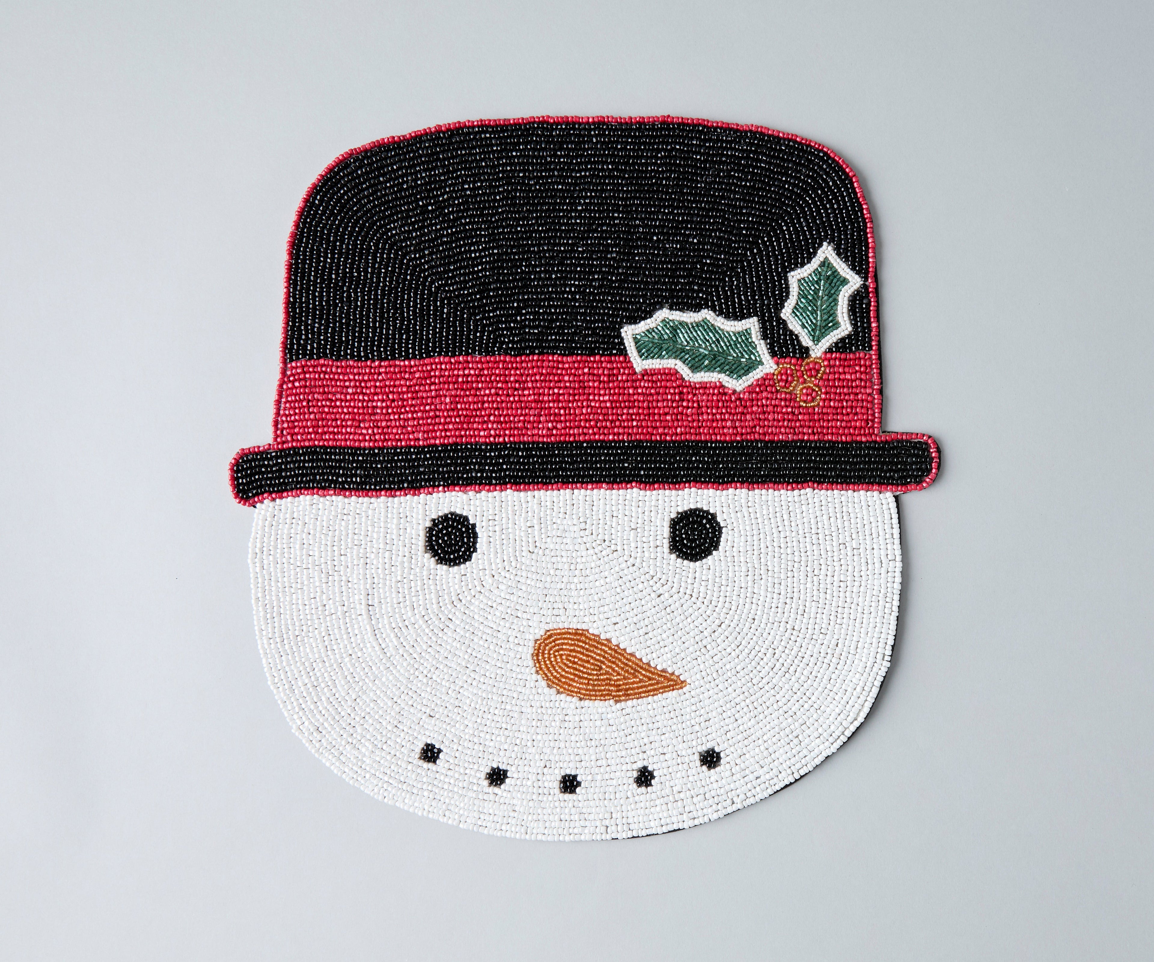 Frosty Snowman Placemat, Christmas Placemat, Snowman Placemat