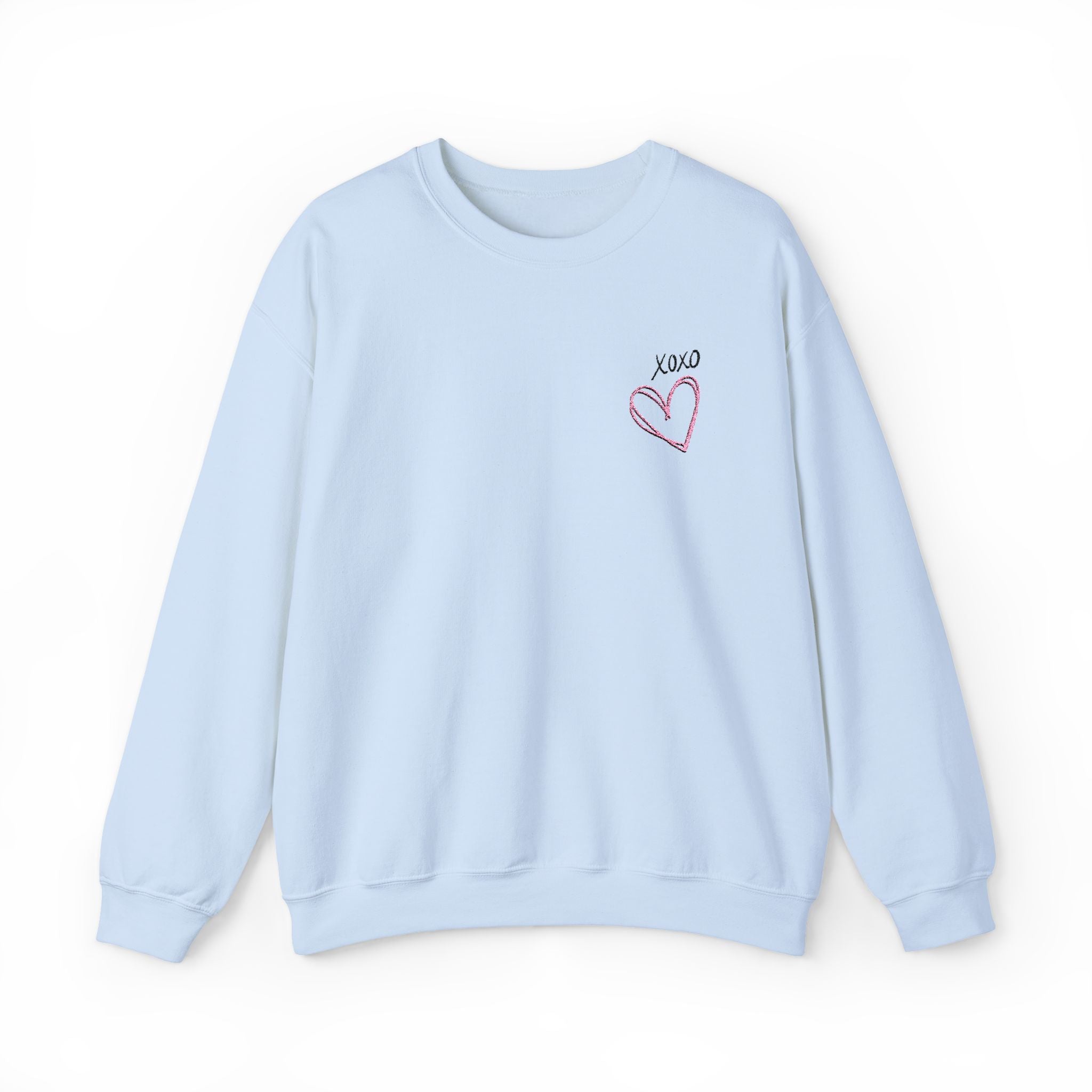 Heart Adult Sweatshirt Women's Top - Cozy and Stylish Embroidered Sweatshirt for Every Adult