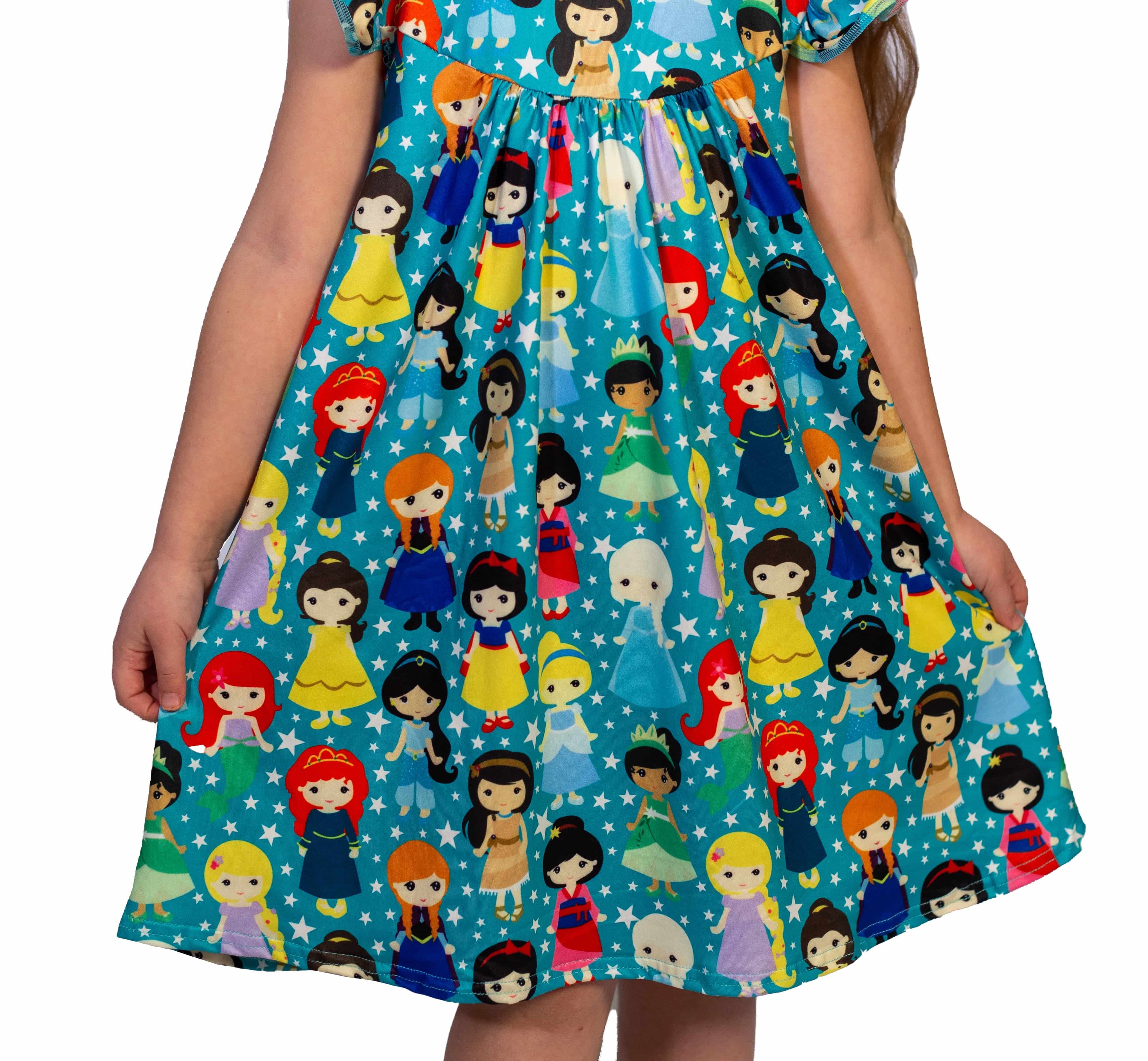 Princess Milk Silk Flutter Dress