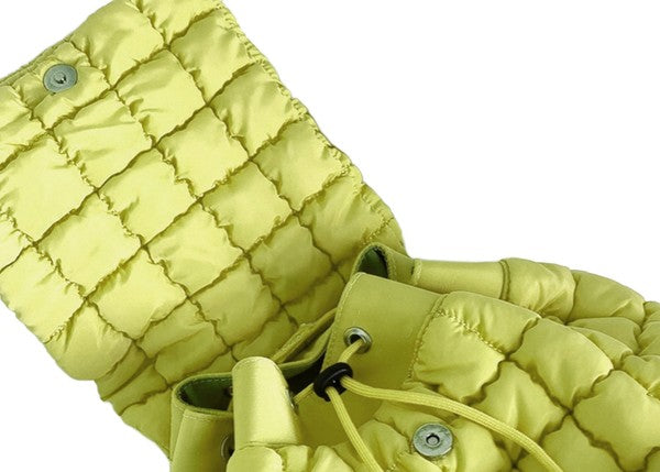 Stevie Quilted Puffer Backpack Large Front Compartment
