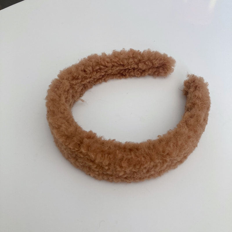 Plush headband hair clip