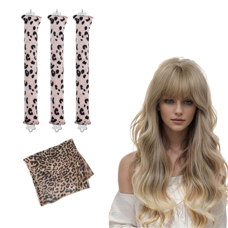 Sleeping lazy heatless hair curler simple big wave bold curling iron