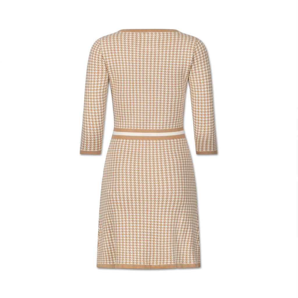 3/4 Sleeve Fit and Flare Sweater Dress