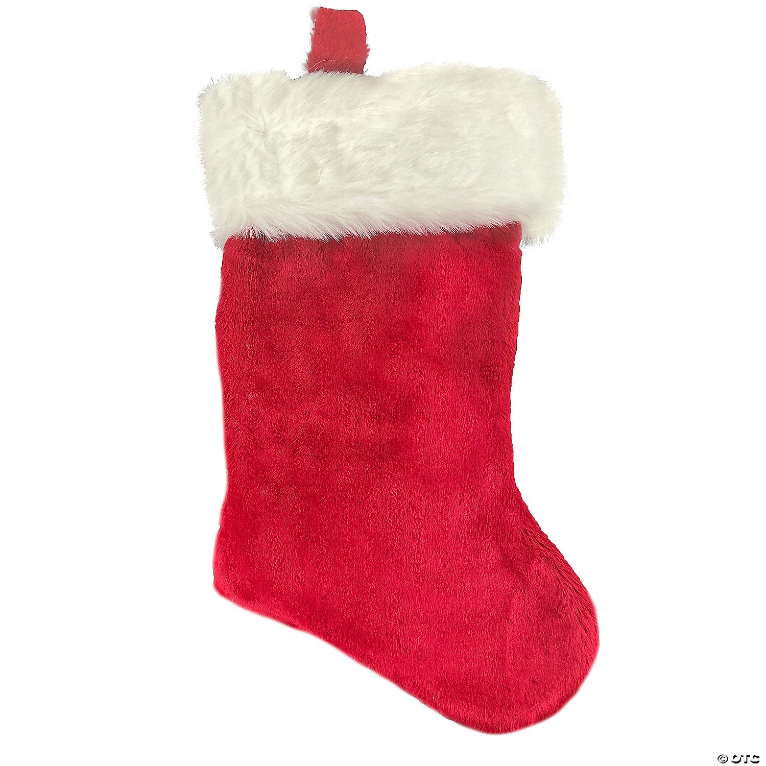 22" Red Plush Santa Christmas Stocking