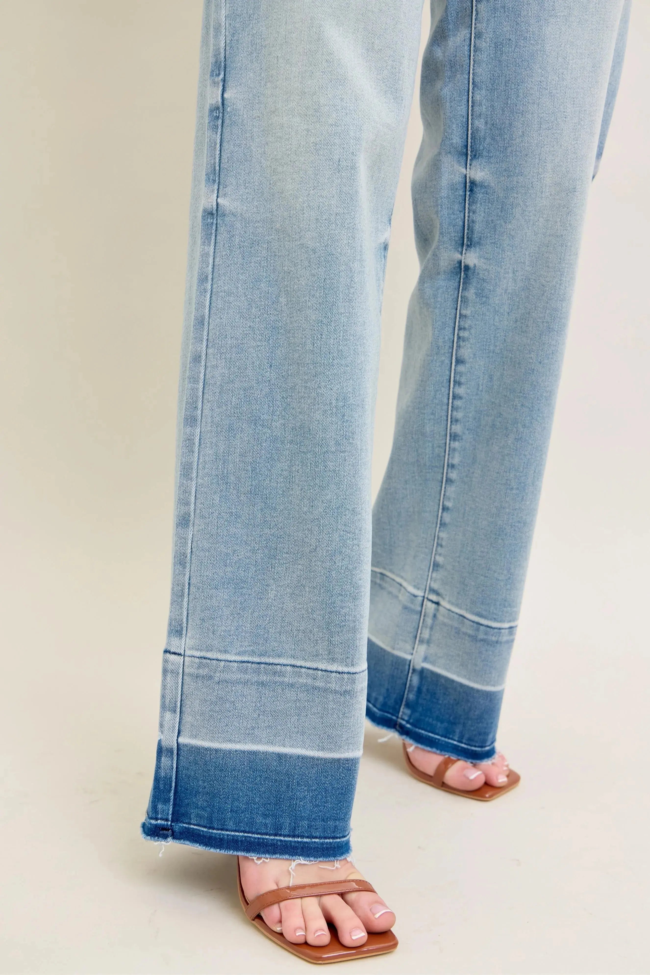 Judy Blue Jeans - Plus Size Mr Release Hem Wide Leg