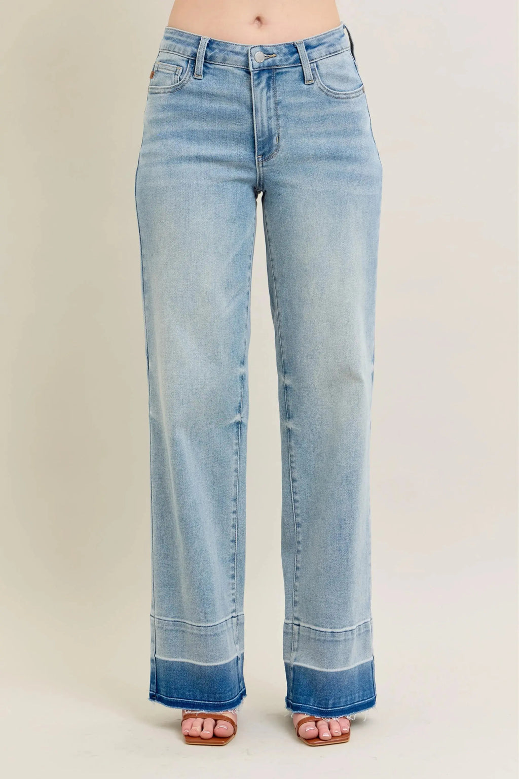Judy Blue Jeans - Plus Size Mr Release Hem Wide Leg