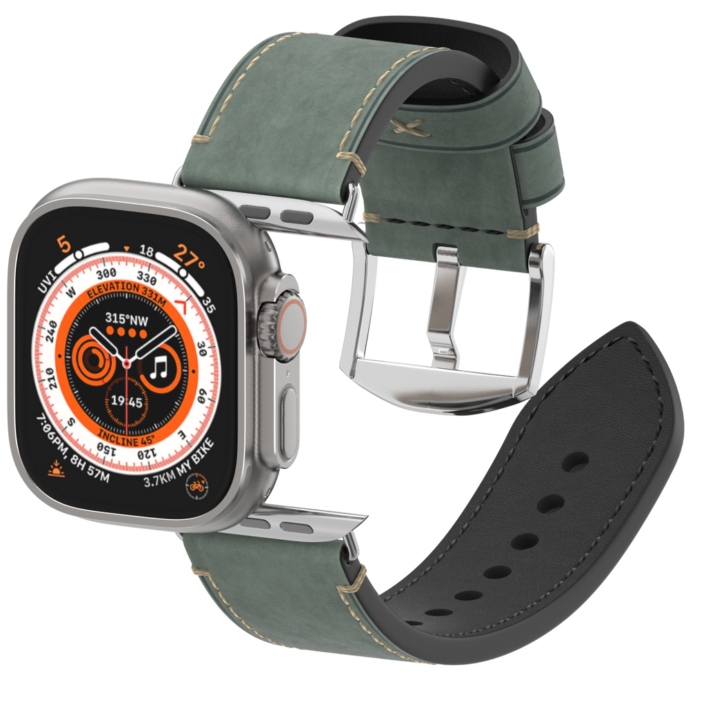 Premium Vintage Leather Band for Apple Watch ,  Handcrafted Distressed Finish