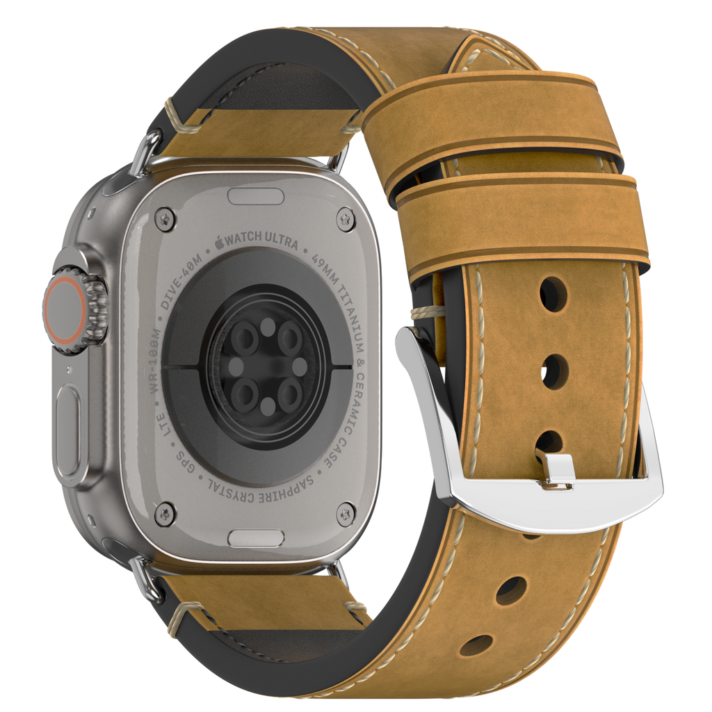 Premium Vintage Leather Band for Apple Watch ,  Handcrafted Distressed Finish