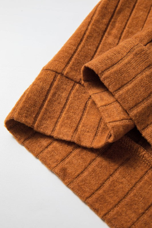 ribbed lace patch floral sweatshirt