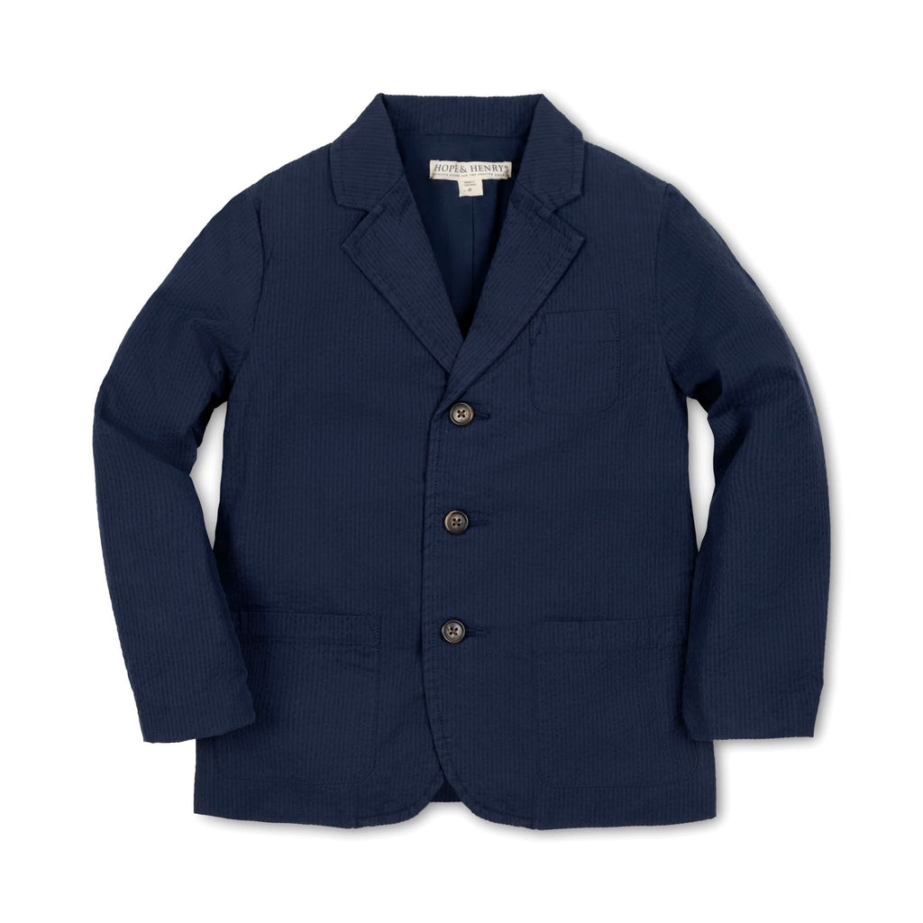 Organic Seersucker Suit Jacket - Baby