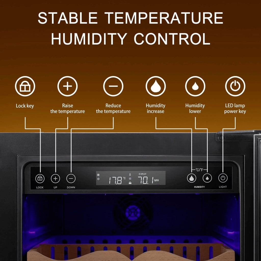 24 Inch Cigar Humidor Electric Humidor Black X51256H
