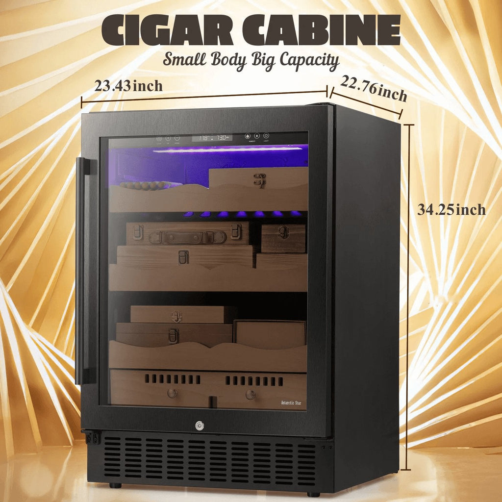 24 Inch Cigar Humidor Electric Humidor Black X51256H