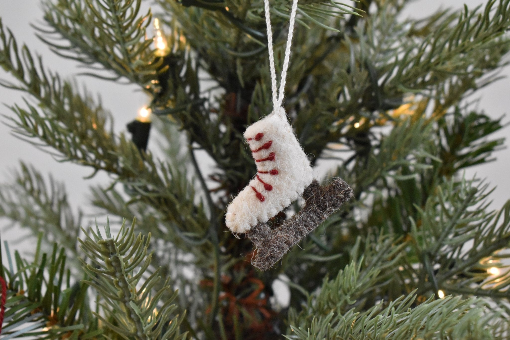 24 Piece Set- Iconic Christmas Mini Tabletop Tree Set- Hand Felted Wool Arcadia Home