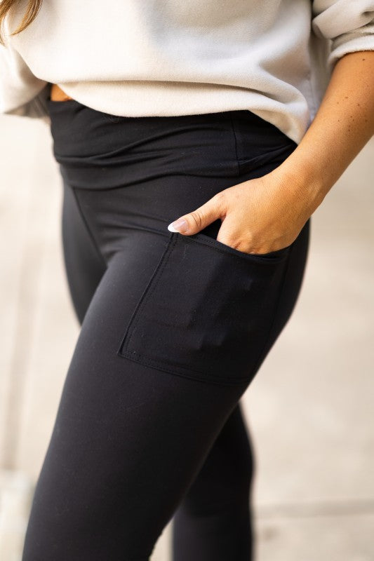 The Amber Fold-Over Full Length Leggings