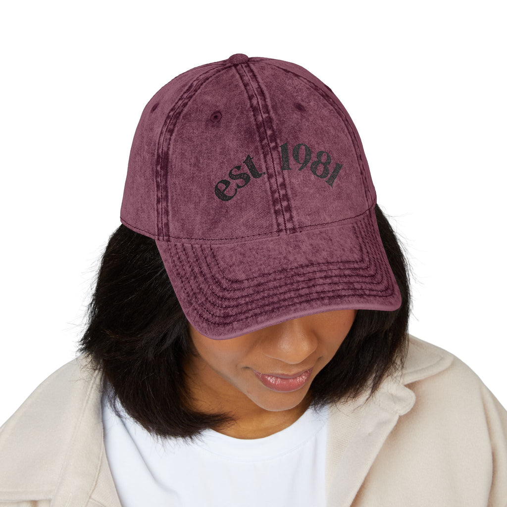Embroidered Vintage Cap