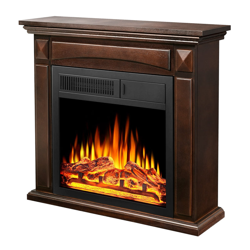 27” Electric Fireplace Mantel Wooden Surround Firebox M1806