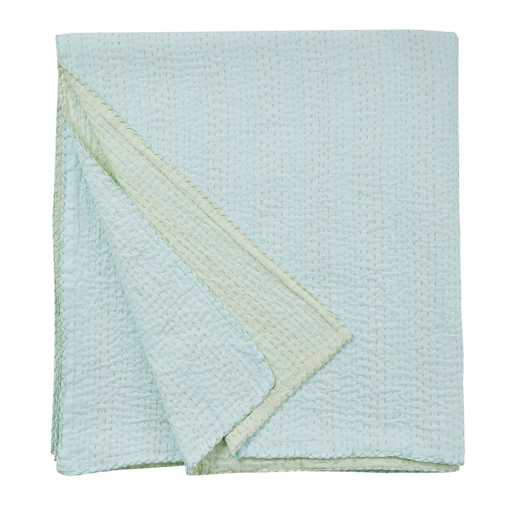 Hand Stitched Reversible Kantha Coverlets