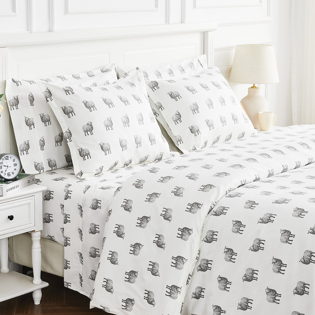 Sheep Printed Duvet Set