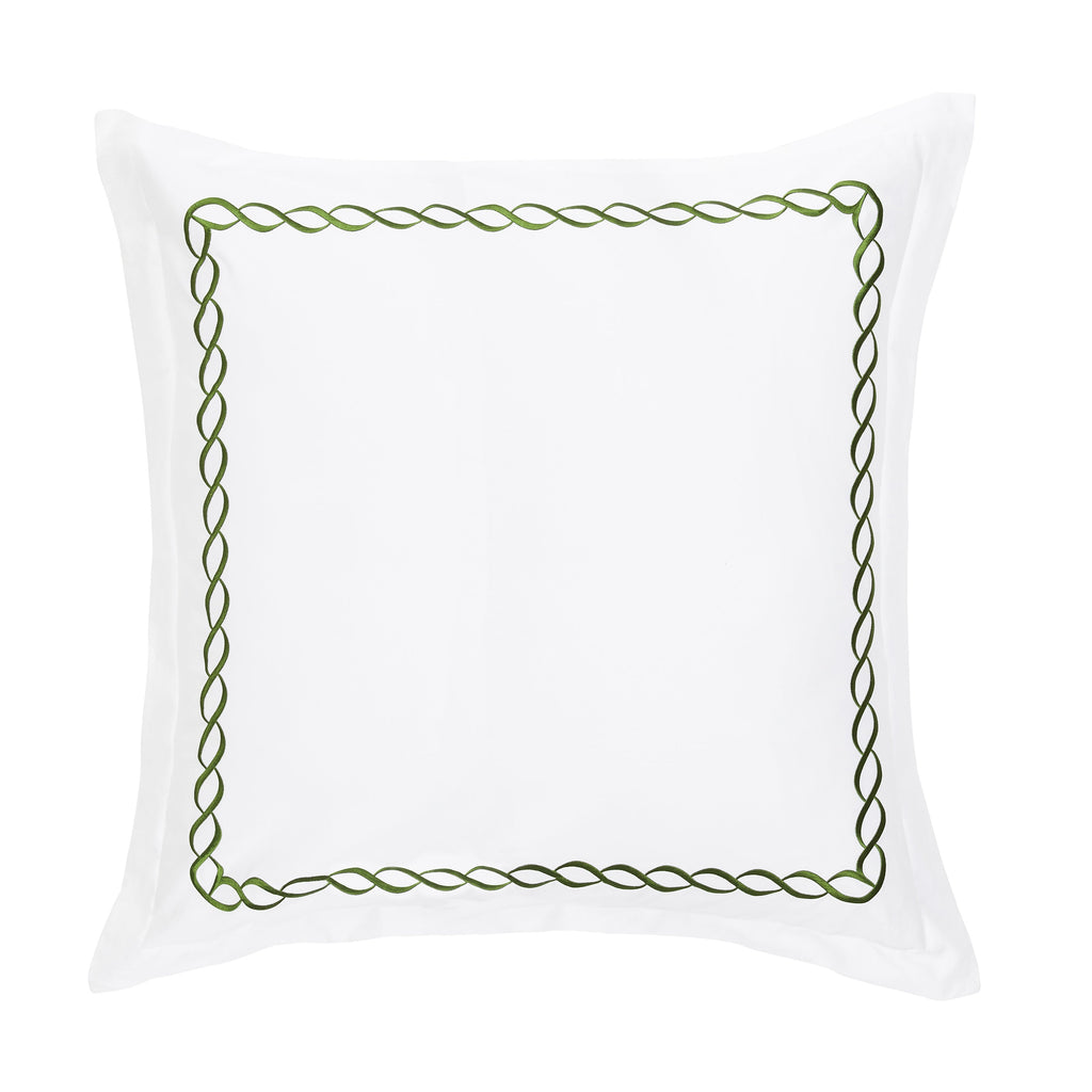 600 Thread Count Rope Embroidered Euro Sham Pairs