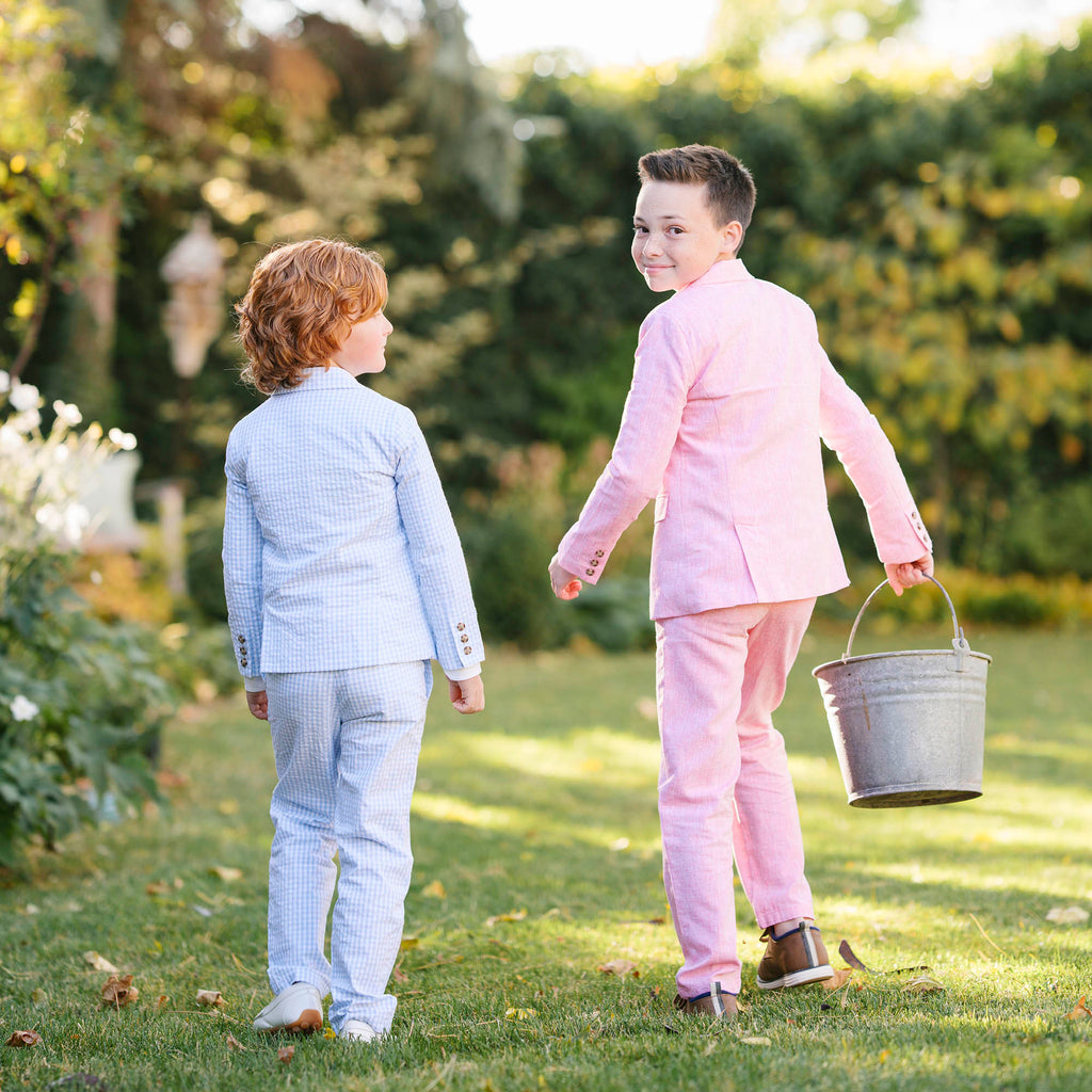 Organic Seersucker Suit Jacket - Baby