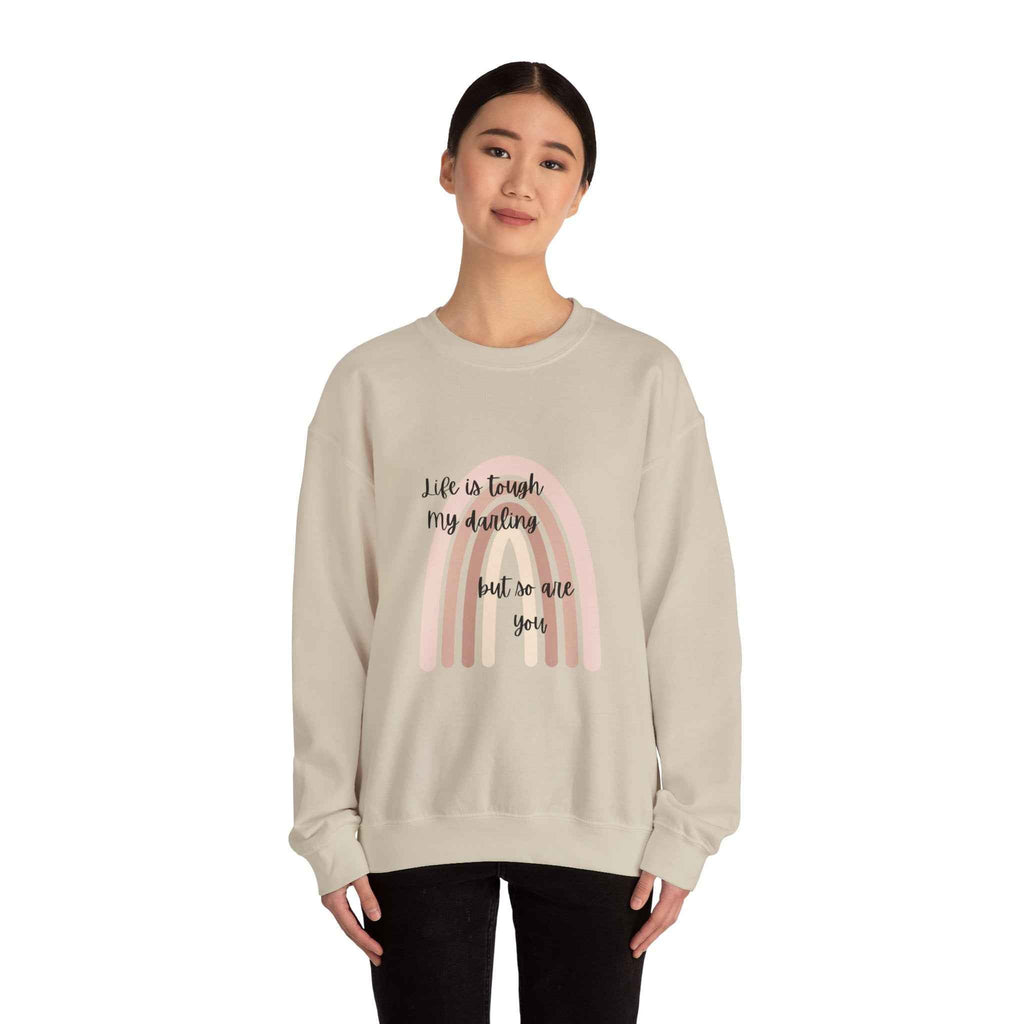 Life is tough: Crewneck Adult Sweatshirt Women's Top