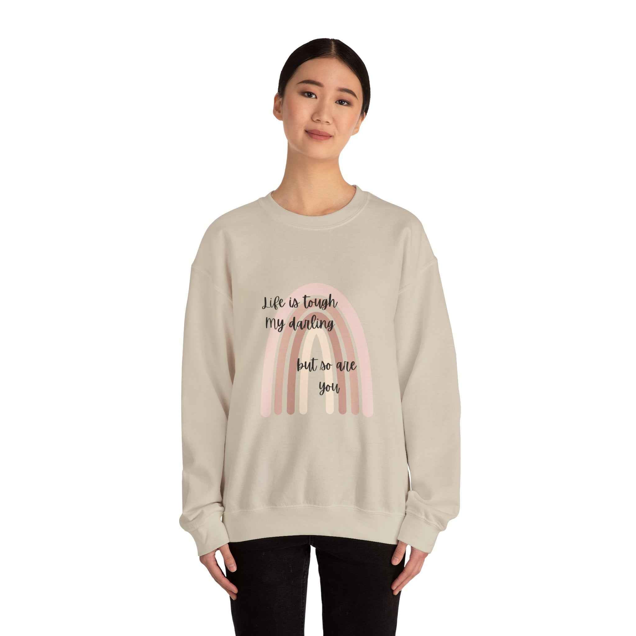 Life is tough: Crewneck Adult Sweatshirt Women's Top