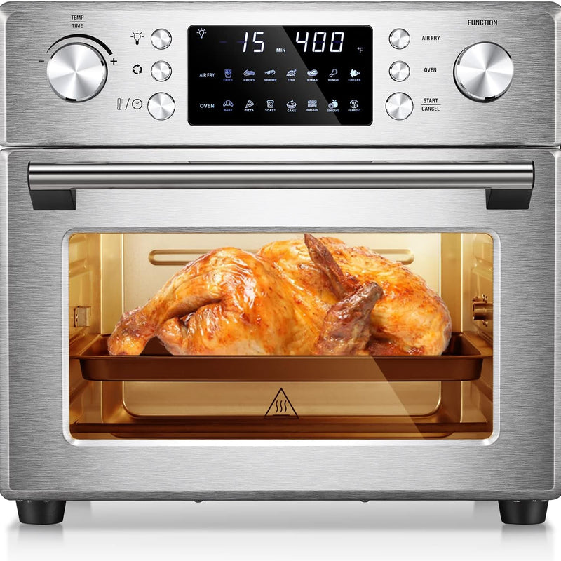 26.4QT Air Fryer Oven, 2 in 1 Toaster Oven Air Fryer Combo 5A502