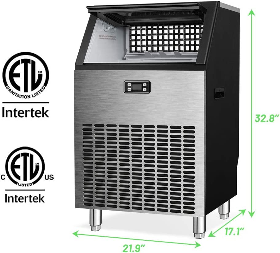 265LBS Freestanding Commercial Ice Maker