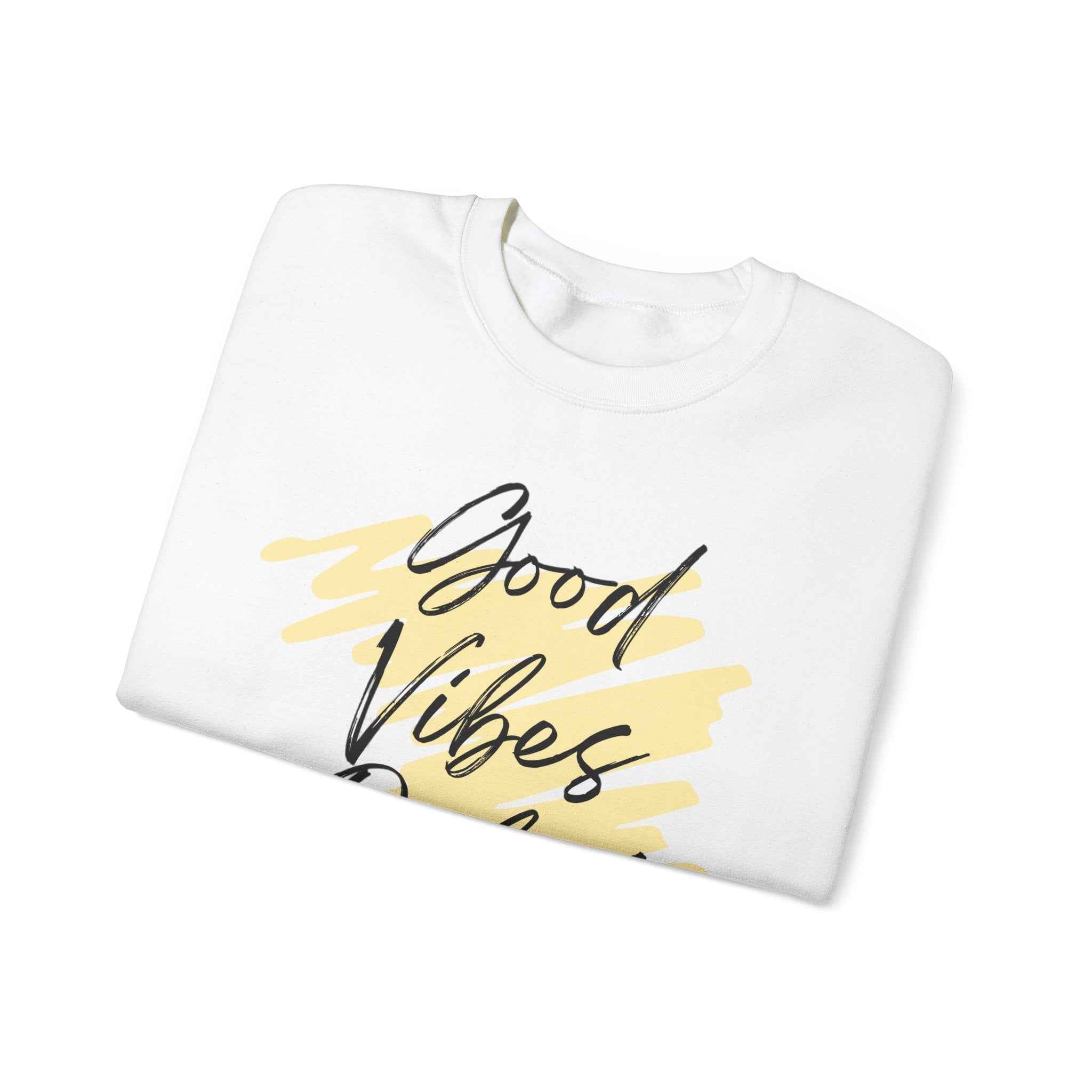 Vibes Phrase Good Vibes Crewneck Women's Top