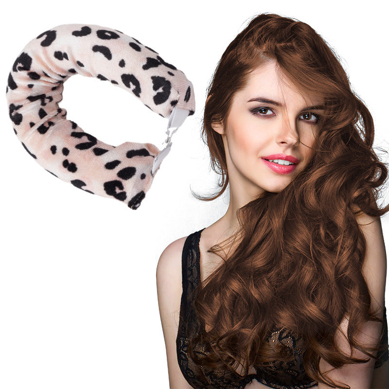 Sleeping lazy heatless hair curler simple big wave bold curling iron