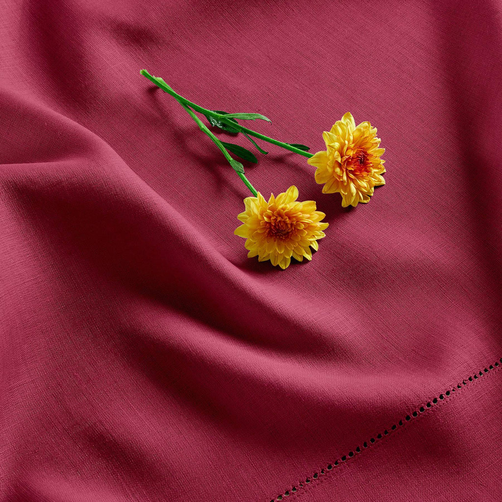 Classic Hemstitch Table Throw