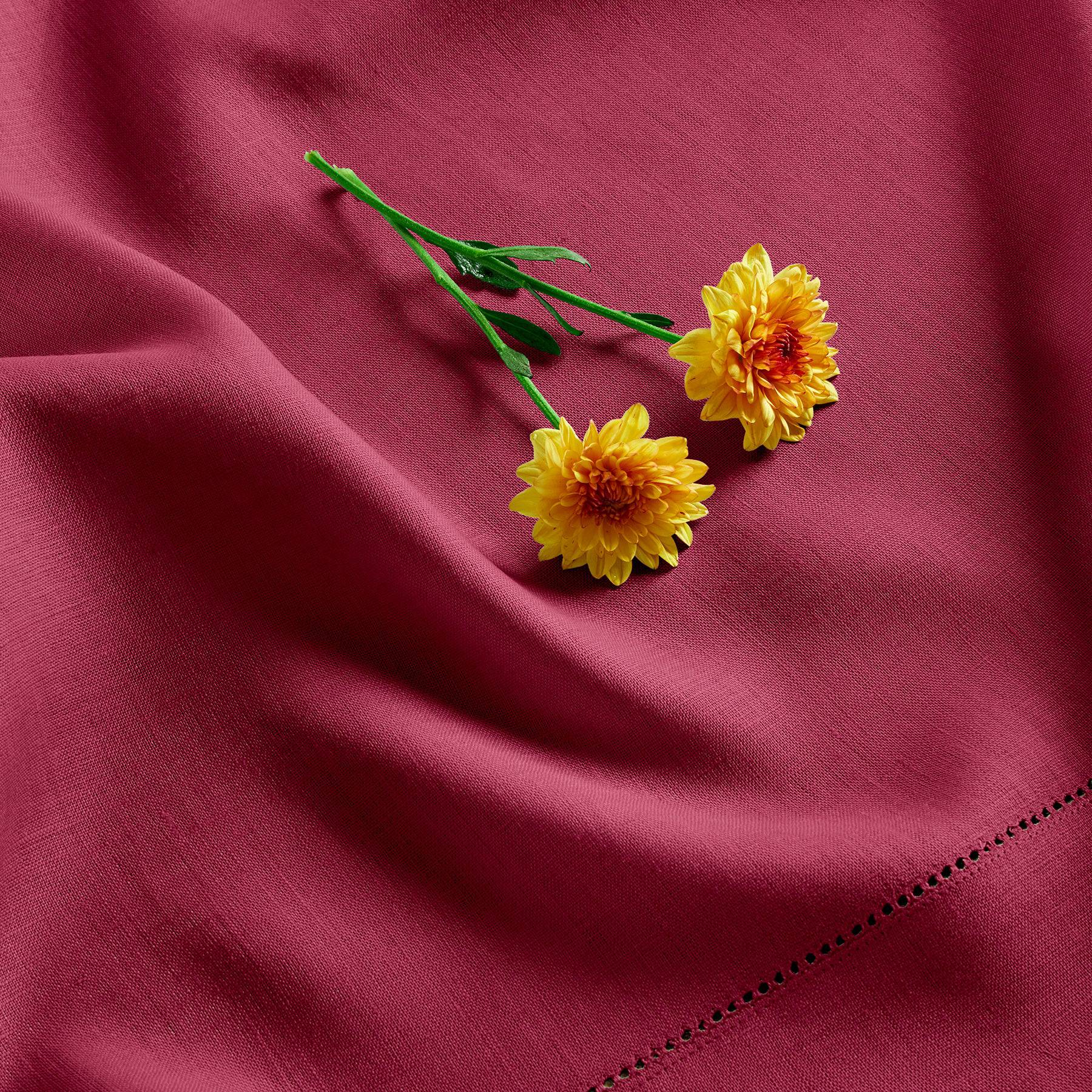 Classic Hemstitch Table Throw