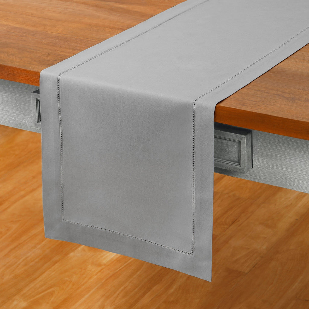 Cotton Linen Hemstitch Table Runner